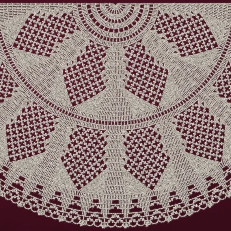 Lancet lace shawl and scarf crochet pattern