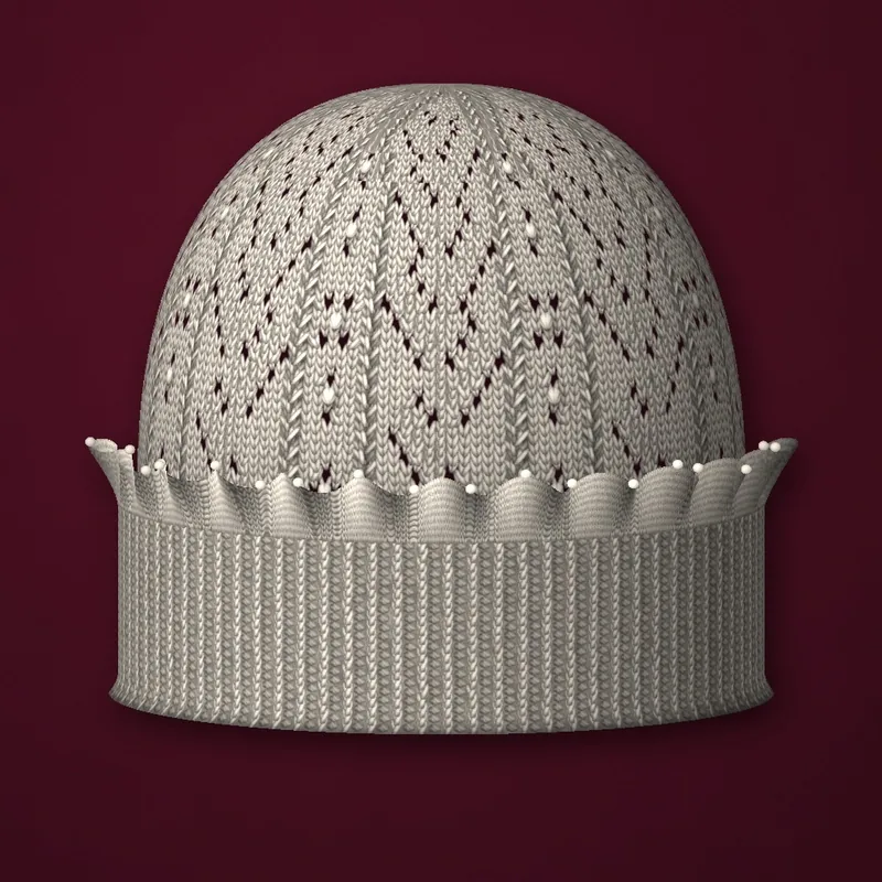 Polypodium lace hat and scarf knitting pattern