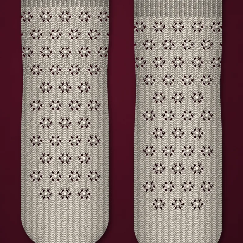 Sempervivum lace ankle socks knitting pattern