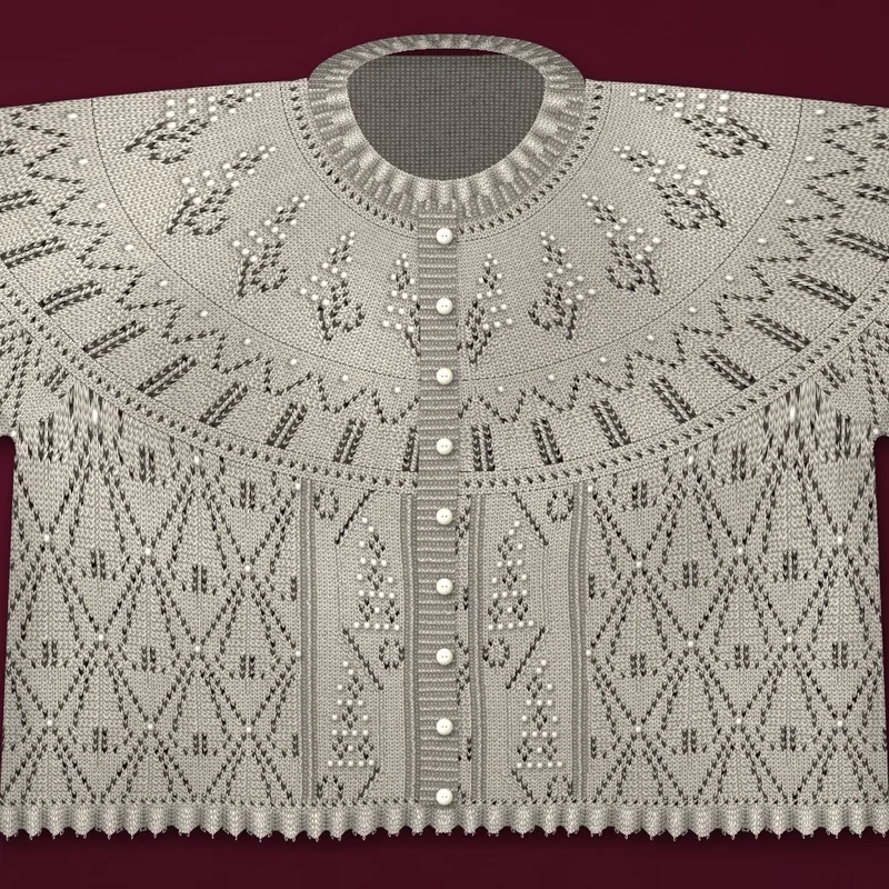 Syringa lace cardigan knitting pattern